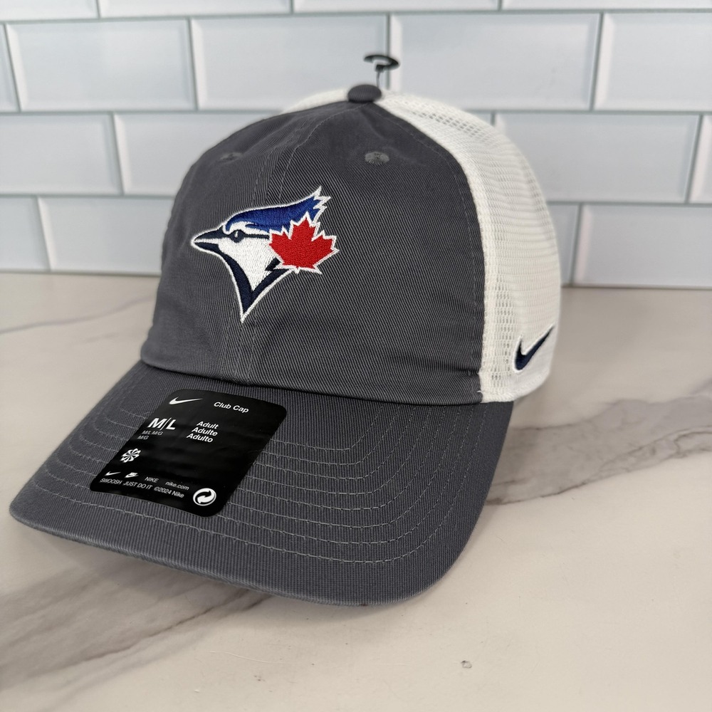 Toronto Blue Jays Hat Cap Strap Back Mens M/L MLB Baseball Trucker Nike